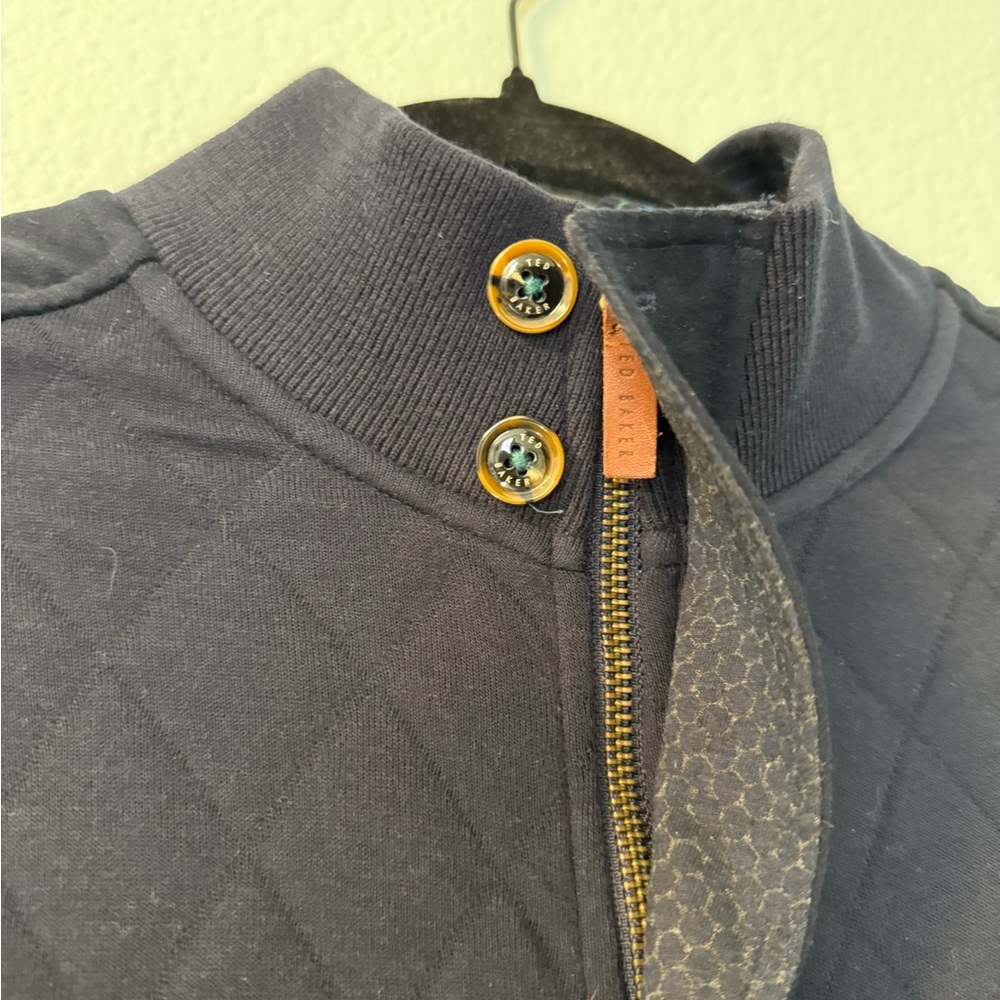 Ted Baker London Quilted Bomber Jacket Size 3 - Picture 3 of 6